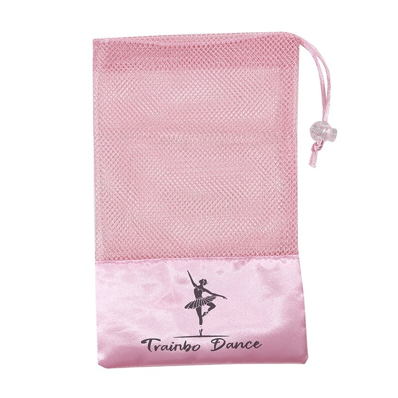 핑크 댄스 슈즈 메쉬 백