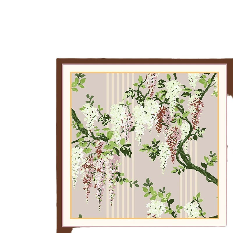 Double-sided silk scarf, thin weaving, custom-made