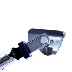 Stainless steel broom handle, aluminum alloy thickened broom handle, titanium alloy floor mop rod, rust-proof dust push rod clamp accessory