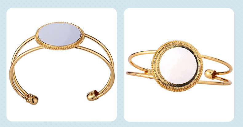 Lady Geometric Alloy Bangle 1 Piece