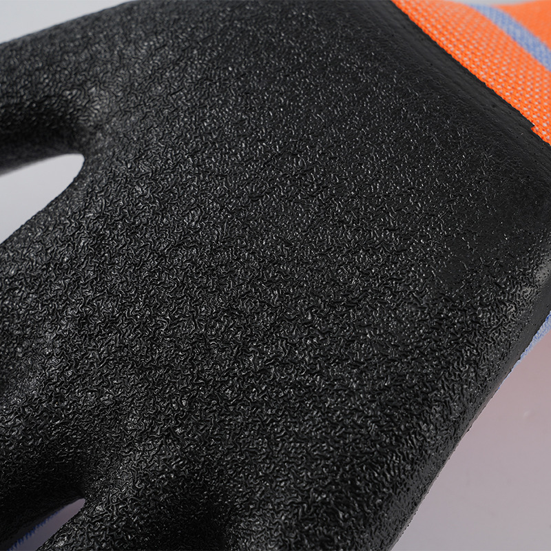 Guantes de protección laboral de látex antideslizante, resistente al desgaste y resistente a la suciedad, guantes de protección laboral de arrugas elásticas necesarios para el manejo de carpintería en el sitio de construcción