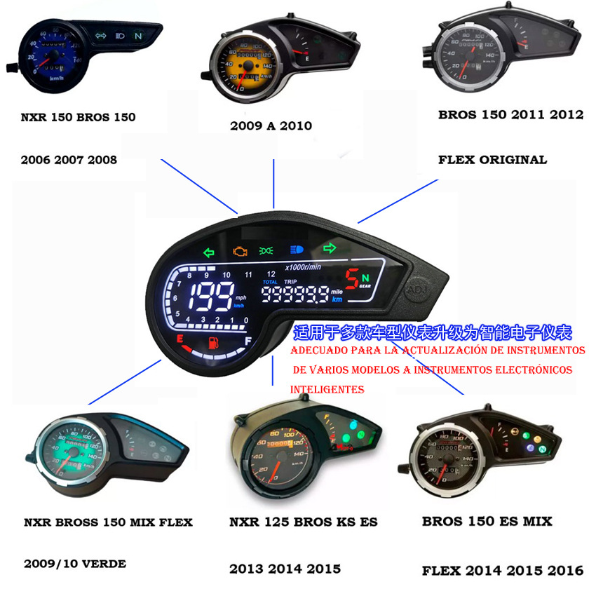 South America's Best-Selling Off-Road Vehicle Dm200 Digital Code Meter Xr190L Crm250 Zanyu 150 Gy200 Digital Meter