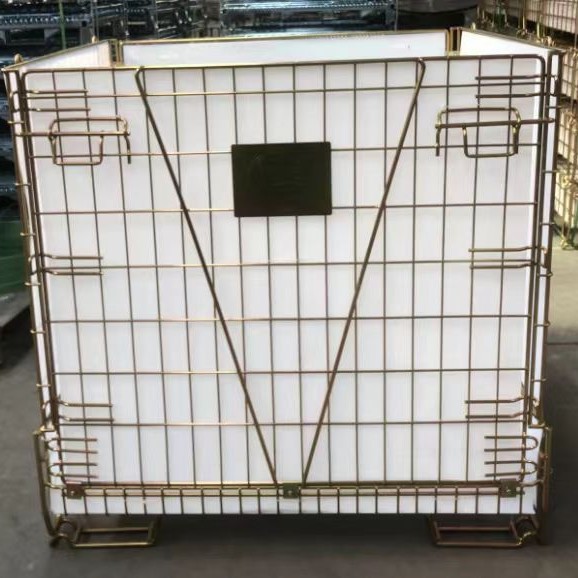供应欧式仓储笼 European-style STORAGE CAGE带中空板折叠仓储笼