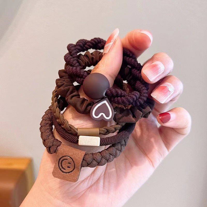 Set de coleteros para niñas, nuevas bandas elásticas de alta resistencia que no dañan el cabello, accesorios para el cabello para coletas altas.