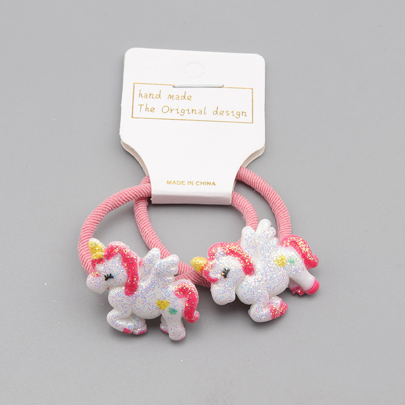 Cute Unicorn Resin Rubber Rubber Band display picture 9