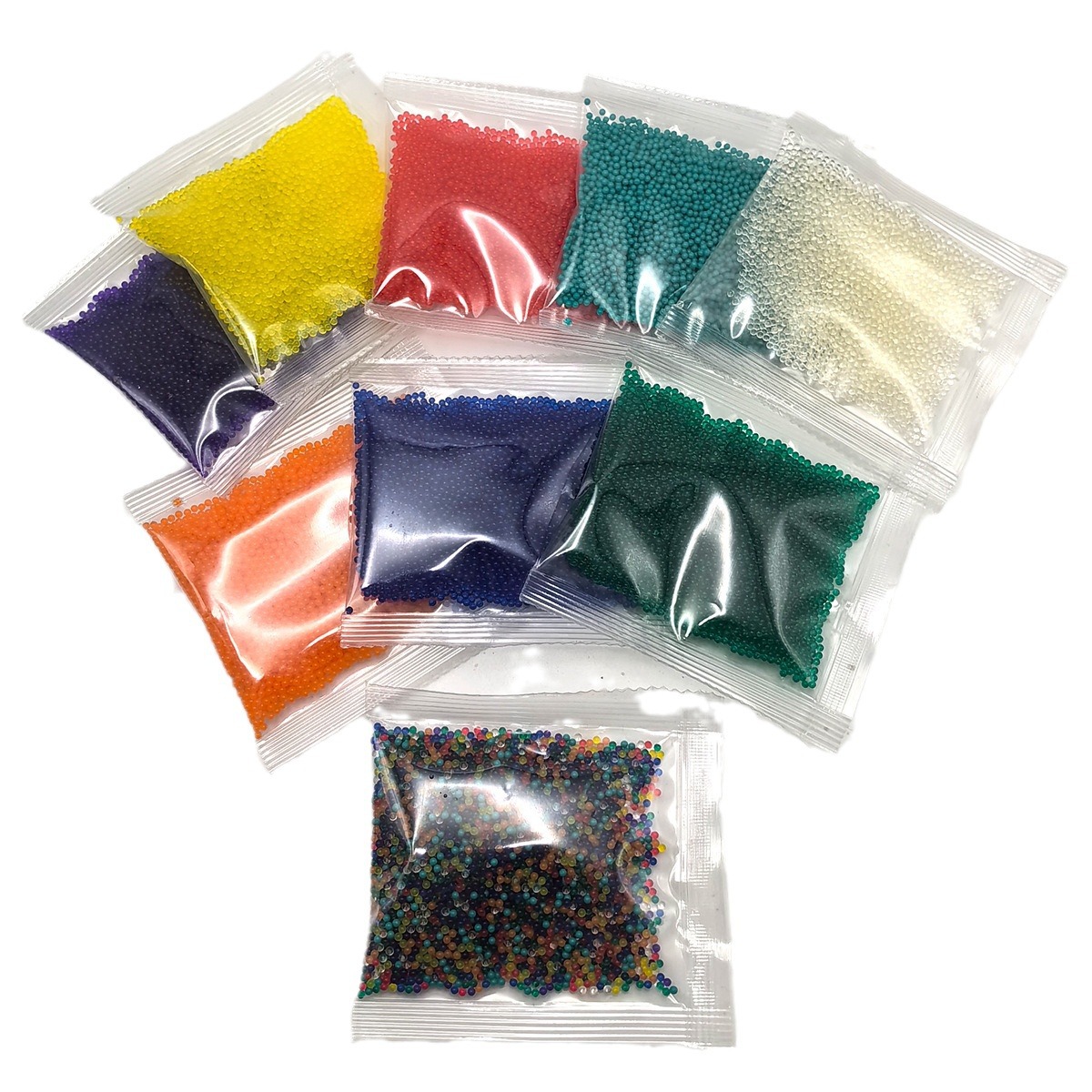 Bolas de agua de gel 7-8mm, paquete de 5000 unidades, recarga para juguetes y pistolas de agua