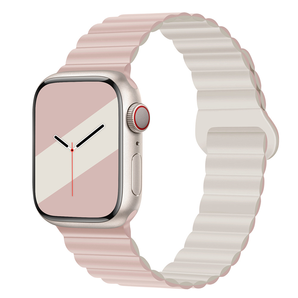 適用iwatchs9ultra1-8世代リンゴ時計バンド磁気吸引時計バンド運動シリコンリンゴ時計バンド