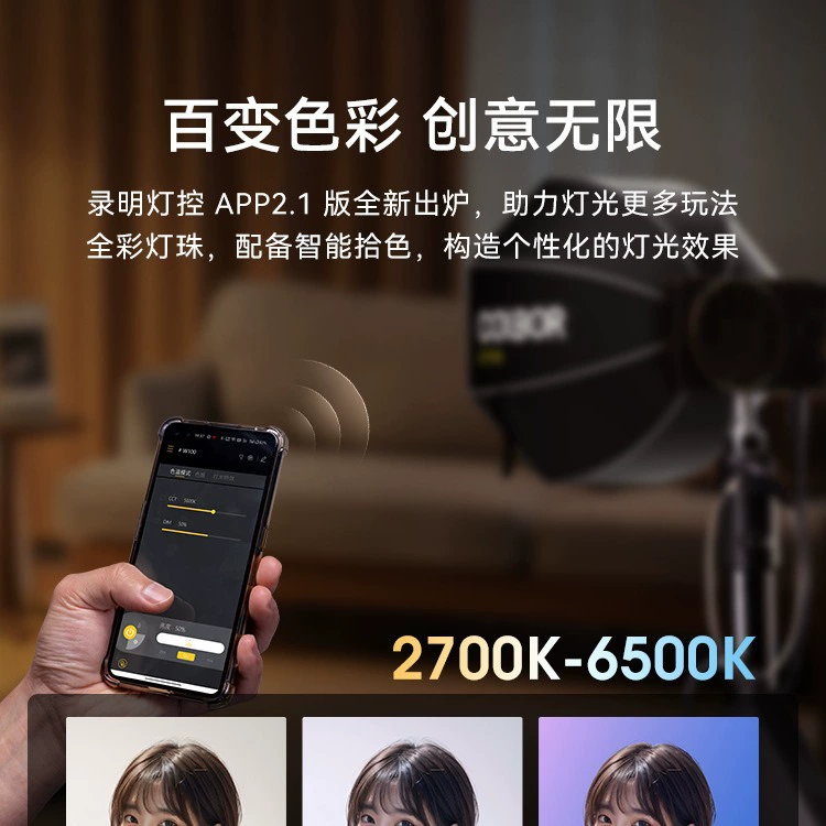 Colry Recording W100 цвет RGB подсветка карманный портативный ручной портретная фотография переносной