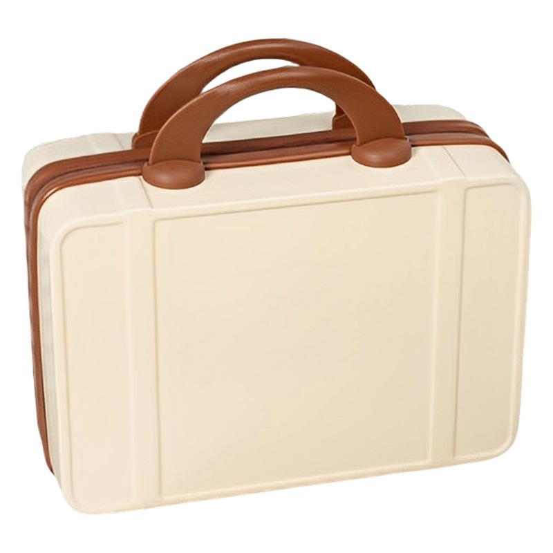 Mini maleta pequeña bolsa de cosméticos de 14 pulgadas, maleta de mujer de moda personalizada, equipaje ligero de corta distancia al por mayor