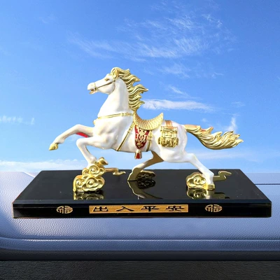 Car Red Flag Ornaments — Car ornaments - instant-success-display-stand-platinum-gold-includes-anti-slip-mat-perfume-flag-not-included