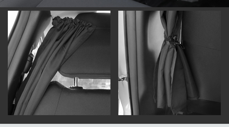 Car Front and Rear Partition Curtains, Car Side Window Sunshade Privacy Curtains, In-Car Sleeping Curtains