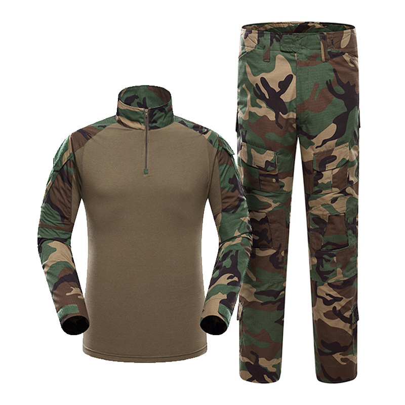 Tactical Frog Suit Herren-Camouflage-Kampfuniform-Set – Langärmlige Multicam-Outdoor-Trainingsausrüstung mit atmungsaktivem Stoff zum Wandern und Überleben_voghion.com