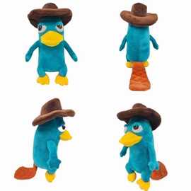跨境新品perry the platypus plush毛绒玩具鸭嘴兽泰瑞毛绒玩偶