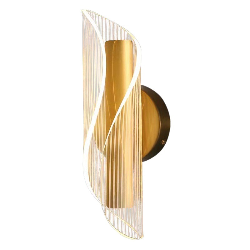 Lámpara de pared acrílica, streamer, fondo de sala de estar, lámpara de pared, estudio creativo, pasillo, escalera, lámpara de noche cálida