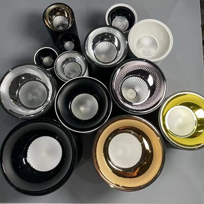 明装筒灯外壳  商场酒店吸顶免开孔 格瑞杯 cob天花灯外壳套件|ms