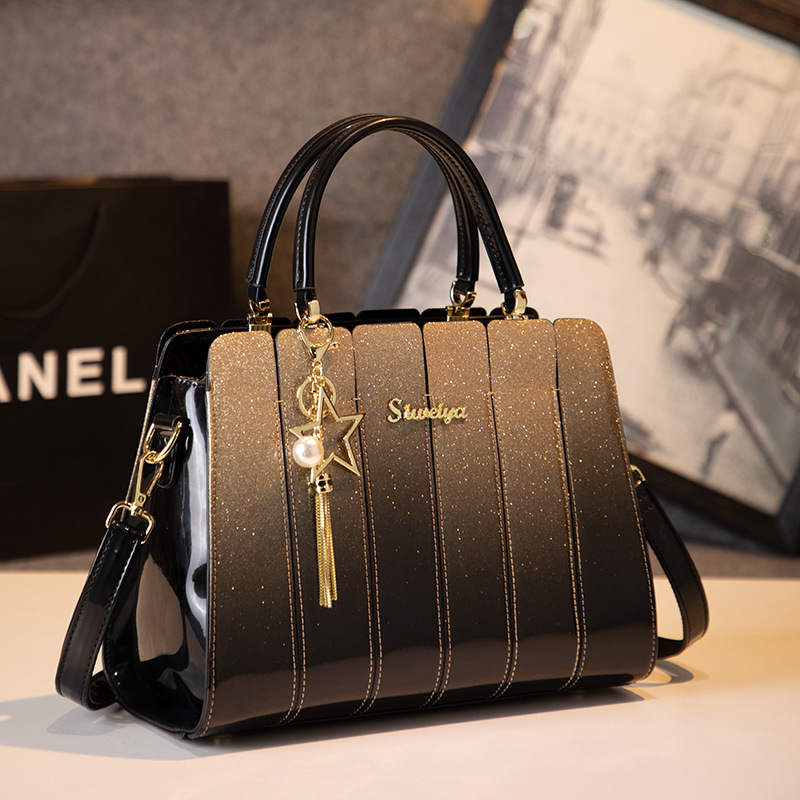 European and American fashion 2023 new women's bag shoulder bag all-match Fashion Bag stitching handbag elegant crossbody women's bag European and American fashion 2023 new women's bag shoulder bag all-match Fashion Bag stitching handbag elegant crossbody women's bag
