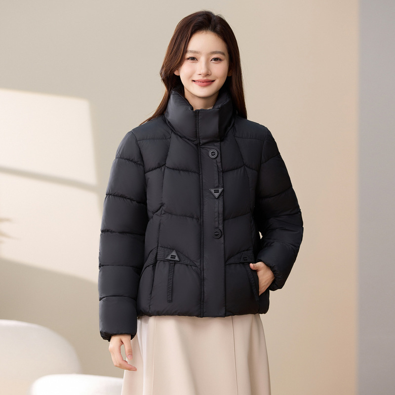 沧州棉服时尚立领棉服女短款外贸跨境新款冬季小个子面包服厚外套|undefined