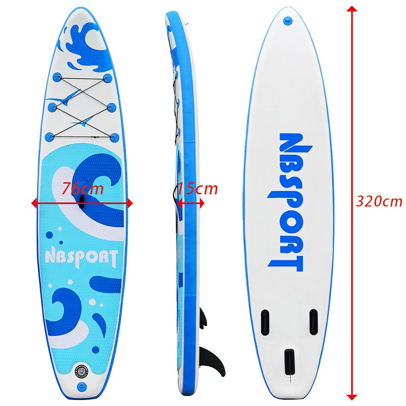 Tablero de surf inflable para principiantes, tablero de remo de esquí acuático para adultos, tablero de remo de agua plegable de pie grueso