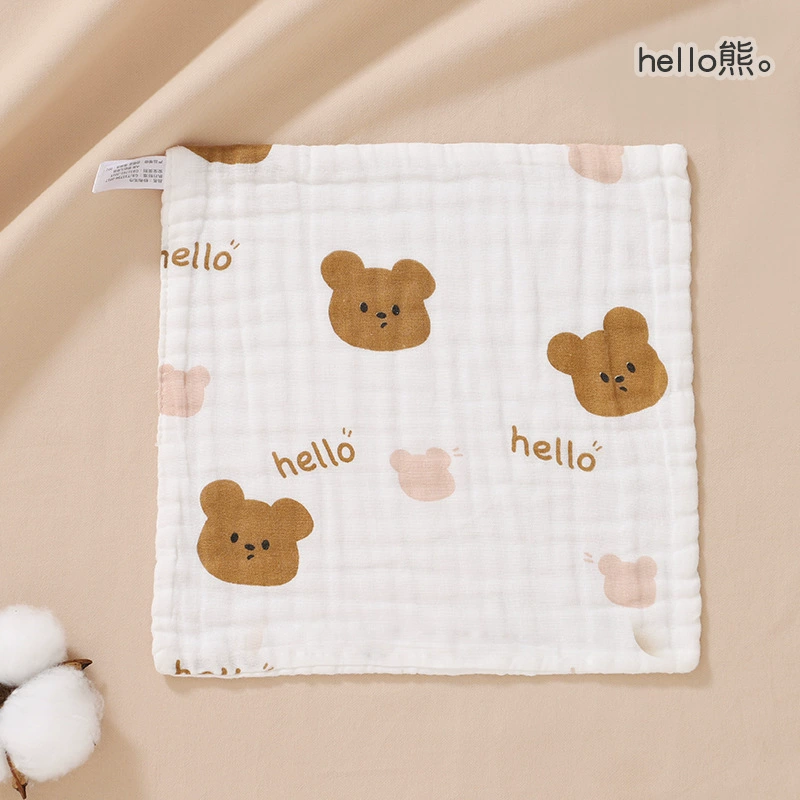 Children's eating bib, gauze towel, baby hygiene product for new born for face washing, handkerchief