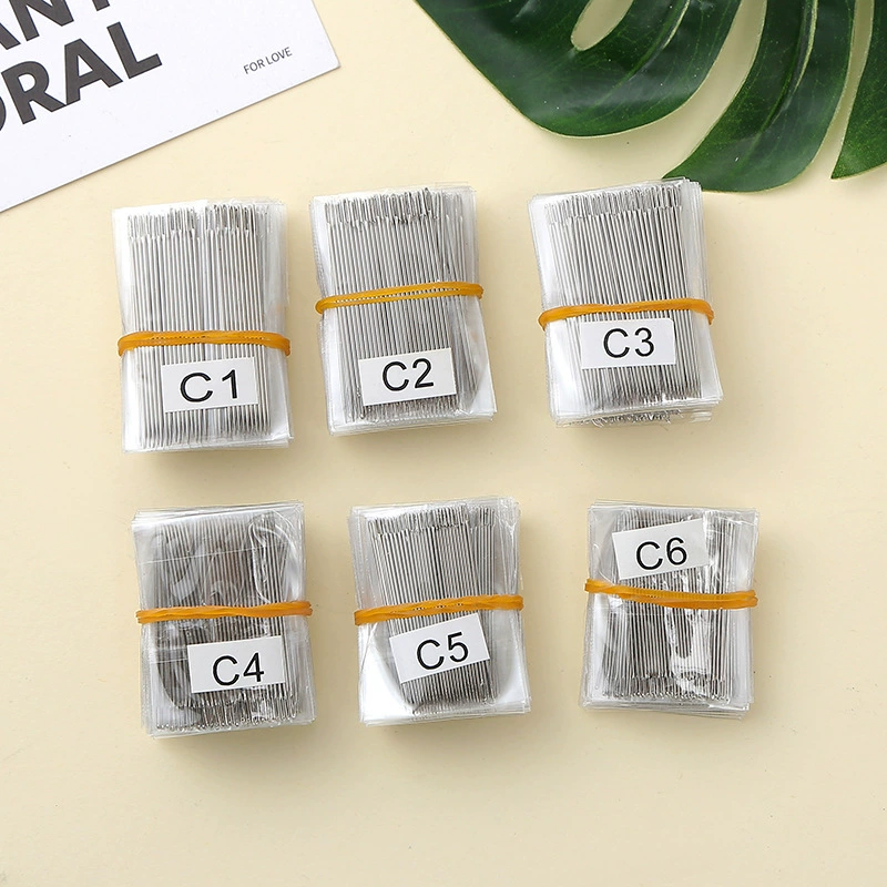 Иглы для вышивания из нержавеющей стали с большим ушком, оптом от производителя, в наличии. Иглы для шитья одежды и одеял, нитки C1C2C3, ручные швейные иглы.