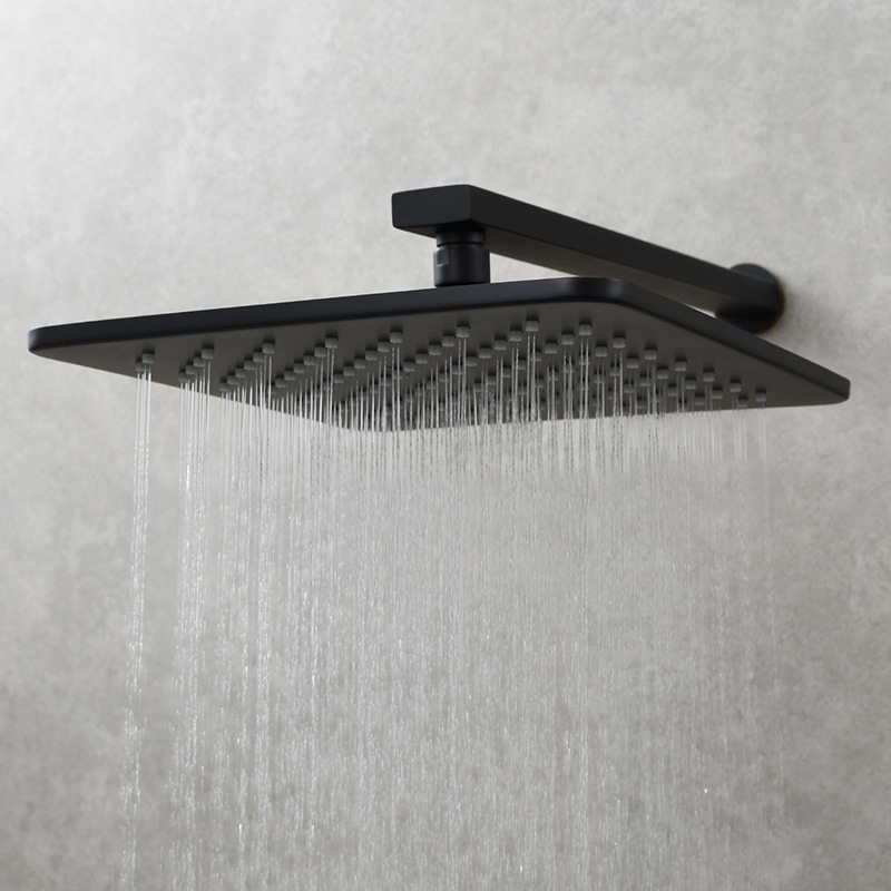 Latón baño ducha rociador superior presurizado boquilla de ducha baño cuadrado ducha cabeza de Ducha