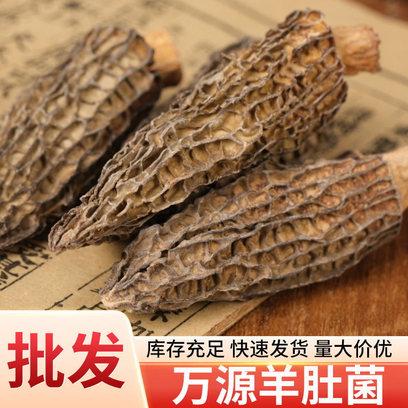 四川万源批发散装羊肚菌干货500g四川产菌菇羊肚菇干蘑菇煲汤食材