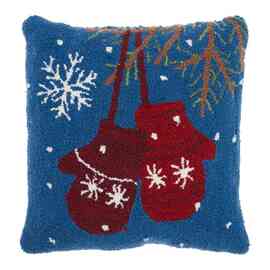 段段绣抱枕diy十字绣地毯绣段段绣毛线绣 圣诞小手套图片花纹