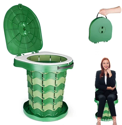 Kempinq və səyahət Toilet Outdoor Toilet Portable - l31033580mm-army-green
