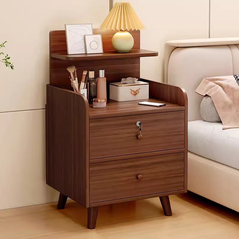 Tablero de cabecera de dormitorio pequeño tamaño tablero de cabecera gabinete integrado simple alquiler pequeño gabinete de almacenamiento estante de cabecera de cama