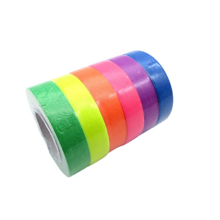 Fuente de origen UV cinta fluorescente color luminoso cinta de algodón fotografía etapa tipo accesorios cinta luminosa