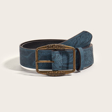 美式复古y2k腰带女2024新款民族风皮带百搭配牛仔裤带高级感棕色