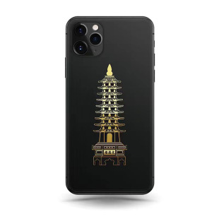 Factory wholesale auspicious mobile phone stickers large Wenchang series mobile phone stickers Wenchang tower