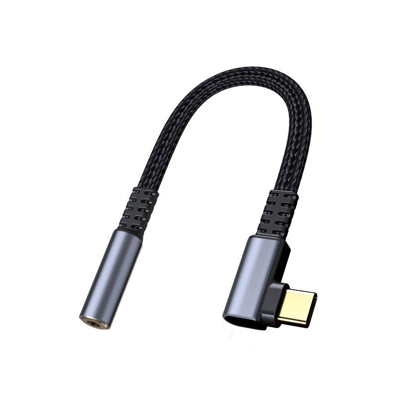 Nuevo adaptador de auriculares Typec de audio digital transfronterizo 3.5mm para Samsung Huawei Google Tablet