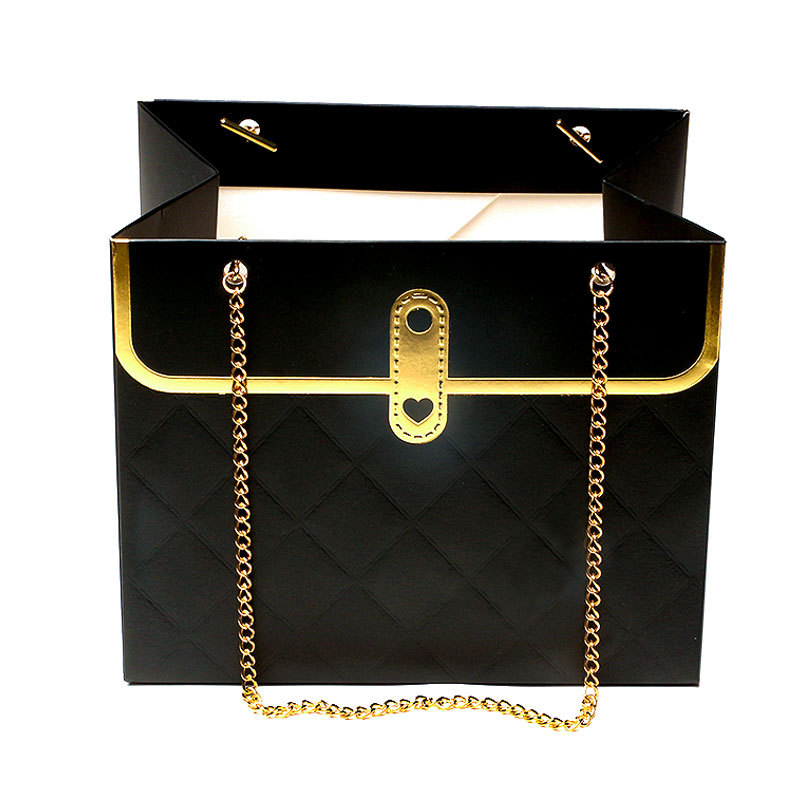 Caja de embalaje de flores de Huaxi, marca de moda, estilo coreano, pequeña fragancia, festival de Qixi, caja de flores plegable, caja de flores de lujo, caja de flores exquisita.