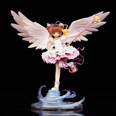 魔カード少女桜木之本桜百変小桜シーンアニメフィギュア卸売デスクトップ置物