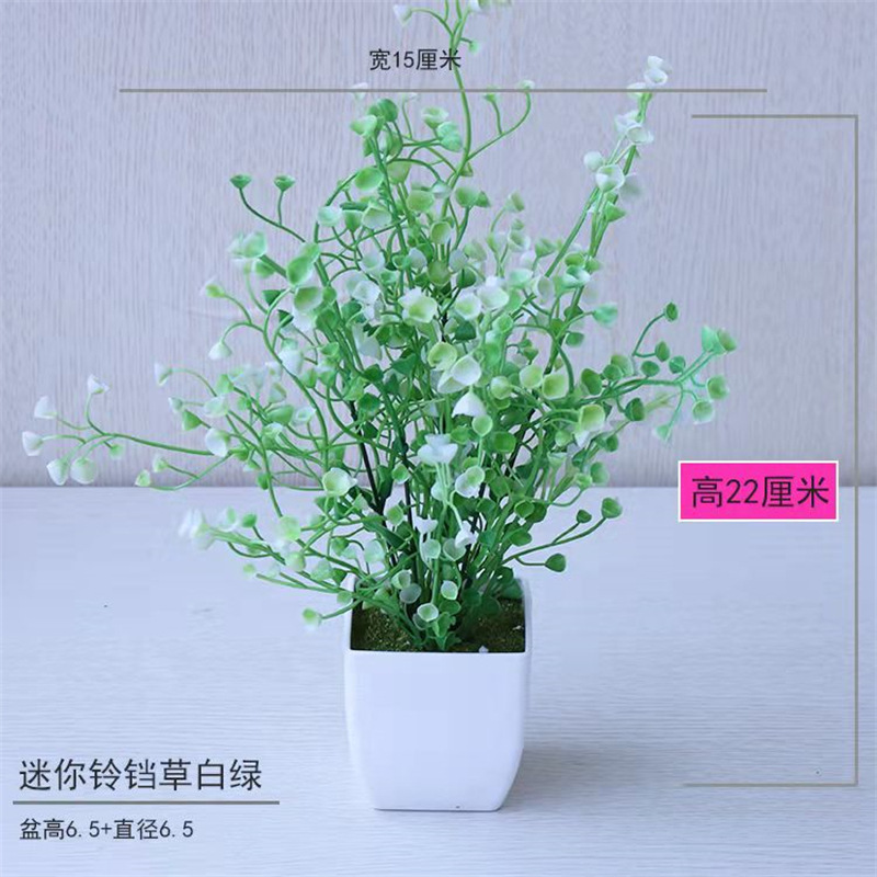 Pequeña imitación de flores falsas decoraciones de sala de estar decoración de mesa de té flores de plástico mano flores falsas plantas decoraciones