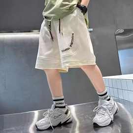 男童裤子夏天新款儿童休闲宽松休闲运动百搭印花裤子中大童短裤子