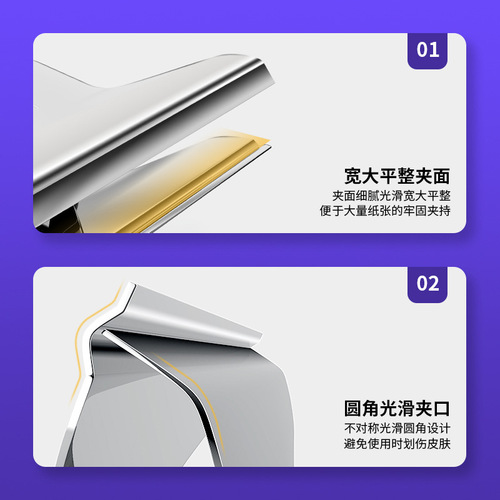 9531/9532/9533 stainless steel clip gable clip folder gable clip round iron ticket clip bill