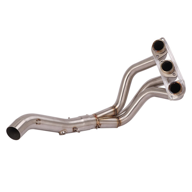 Suitable for MT09 XSR900 MT-09 Tracer900 motorcycle modified exhaust pipe front section middle section stainless steel
