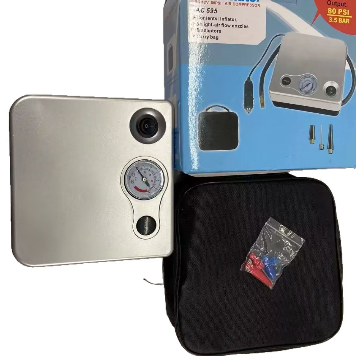 Cross-Border Foreign Trade Portable Air Pump for Vehicles, High-Power Electric Tire Inflator, Car Air Pump Manufacturer