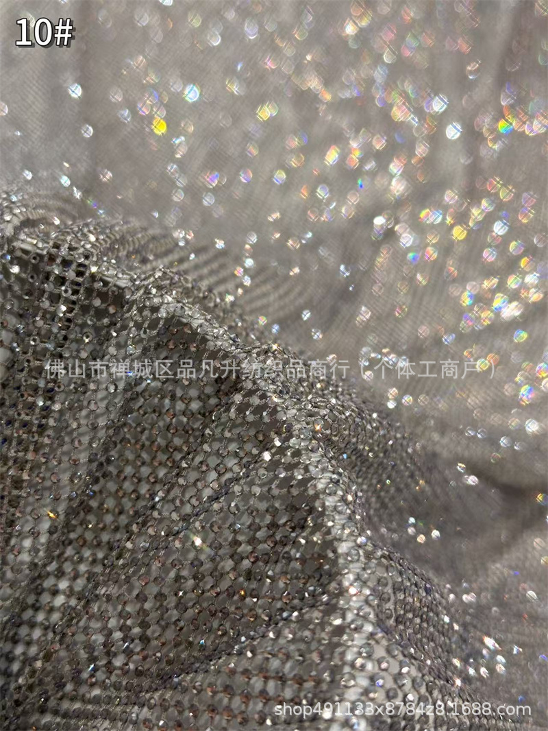 Fabricantes de tela de diamante caliente de alta densidad de 6 imitación de diamante australiano moda cena espectáculo de fiesta vestido de tela