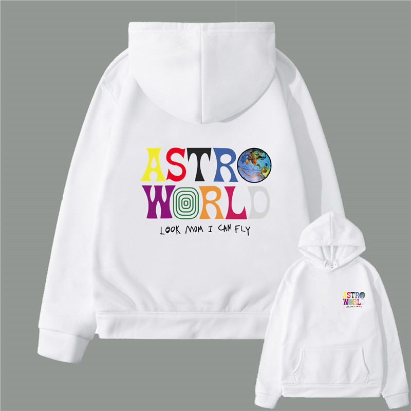 Smiling Face World Travis Scott Astroworld Sweatshirt Fashionable Unisex Hooded Pullover
