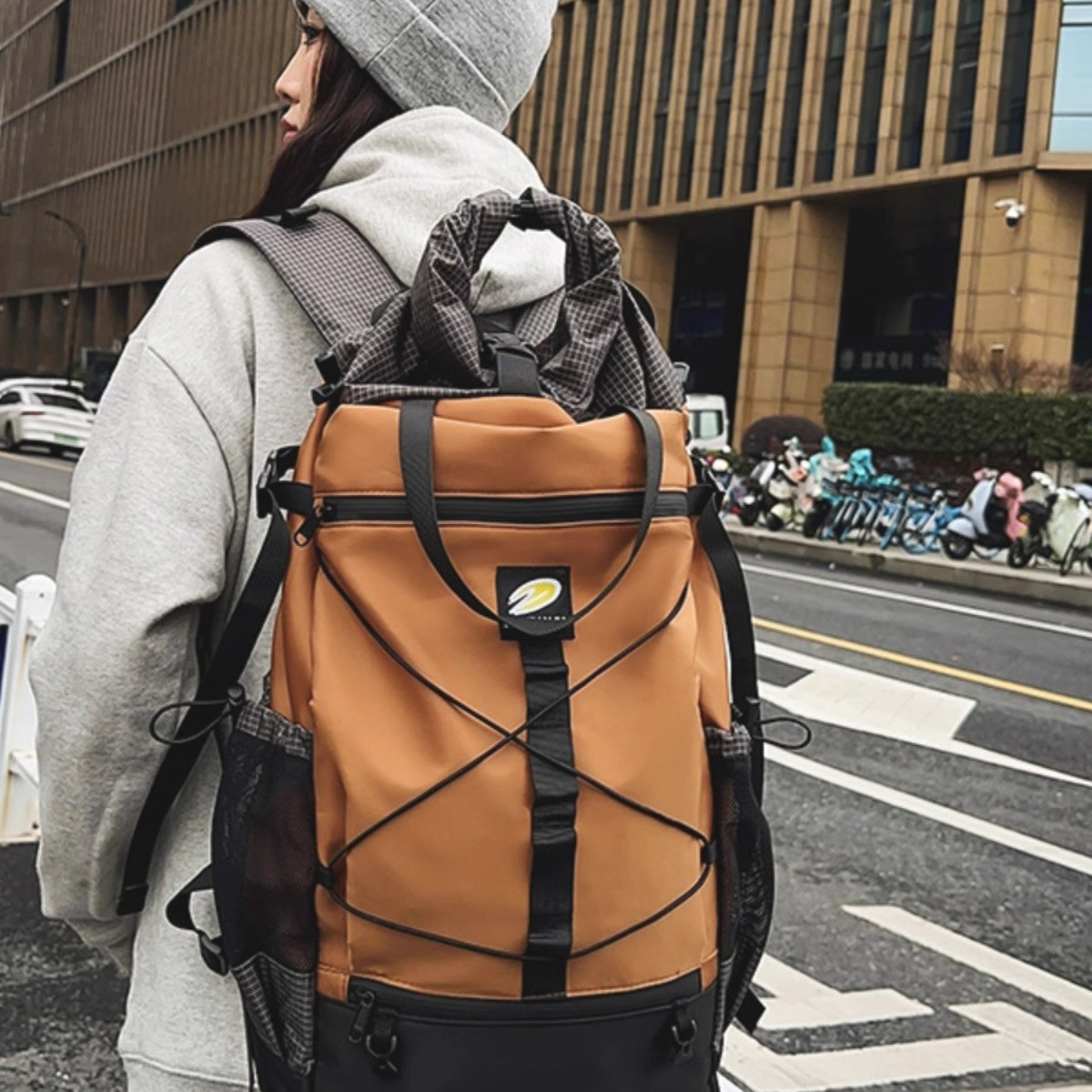Backpack Japanese Outdoor Travel Trendy Brand Functional Travel Bag Lightweight Backpack Climbing Men's and Women's Travel Hiking Bag