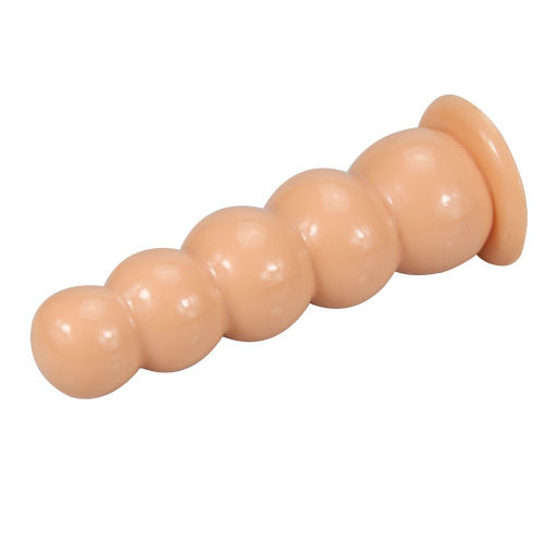 New five-bead anal plug masturbation massager for men and women, soft and sexy backcourt beads, adult performance products