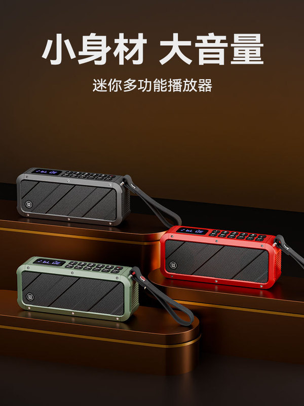 琅韵D82蓝牙重低音炮音箱无线大音量高音质便携户外家用插卡音响|undefined
