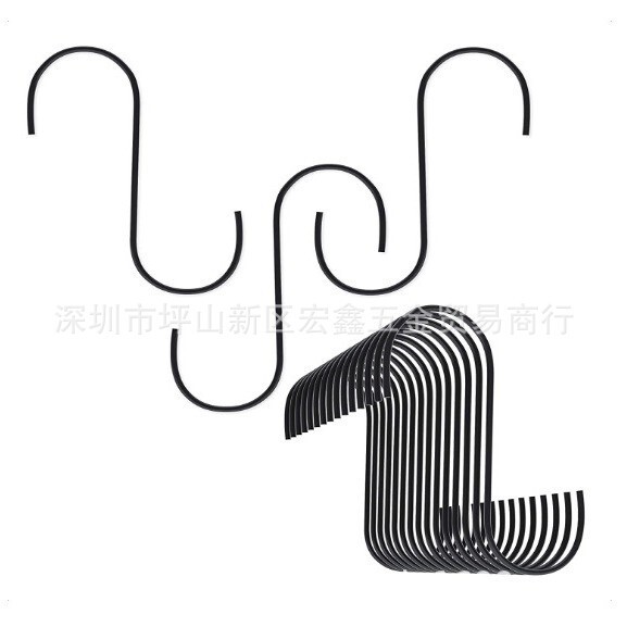 3.9inch S-Shaped Steel Hooks with Multiple Uses for Hanging Items, Modern Heavy-Duty Storage 3.9inch S-Shaped Steel Hooks with Multiple Uses for Hanging Items, Modern Heavy-Duty Storage