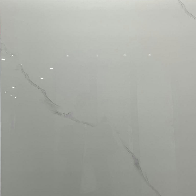 800*800 full-body marble tile living room corridor gray modern simple floor tile Sichuan factory straight hair