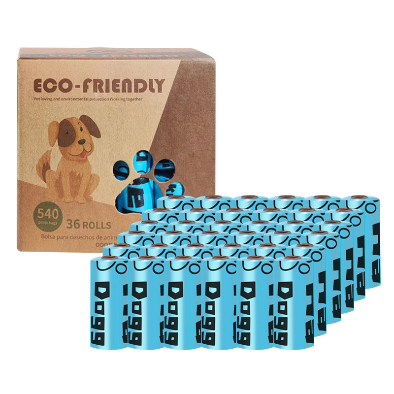 Transfronterizo en stock al por mayor 1,5 Bolsa de basura para mascotas de seda en caja bolsa de caca EPI bolsa de caca degradable bolsa de caca