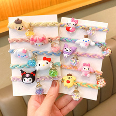 Sanrio cute cartoon children's hair ties, candy-colored braids, small rubber band headbands, wishing bottles, hair accessories wholesale