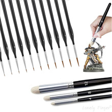 干刷集微型画笔模型微型绘画水彩丙烯酸油彩水粉DIY工艺
